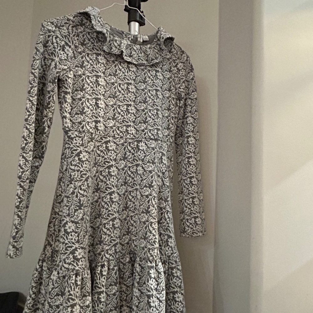 Janie and Jack Black and White Patterned Kids Dress